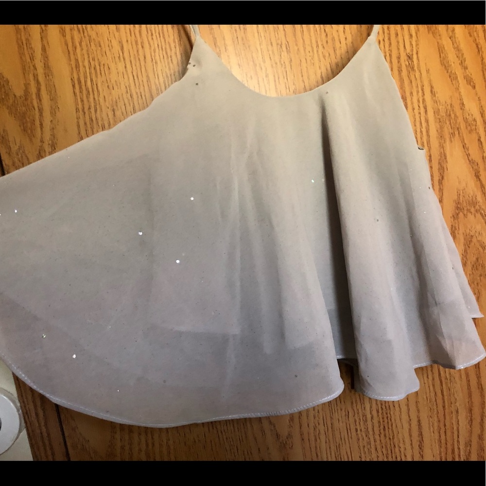 EUC Super Cute Bling Sparkling Glitter Crop Top - Picture 3 of 6